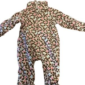 6-9 month Winter Leopard  Onesie